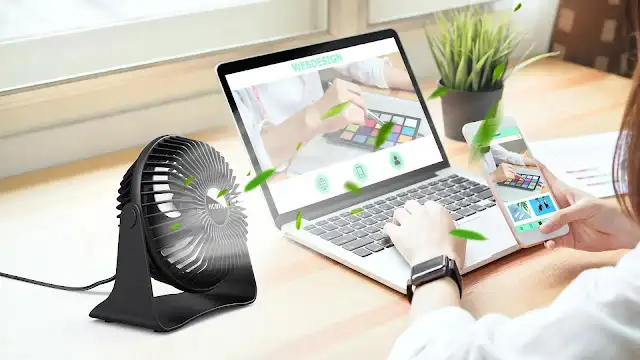 Quiet USB fan for home office misting fans