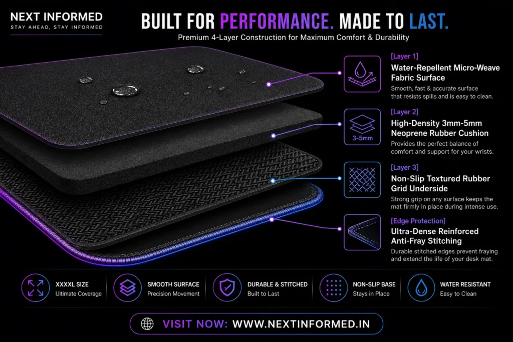 XXXXL Mouse Pad Key Technical Features to Look For in an XXXXL Mouse Pad